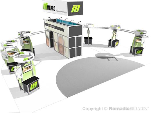 50' DesignLine Island Modular Exhibit
