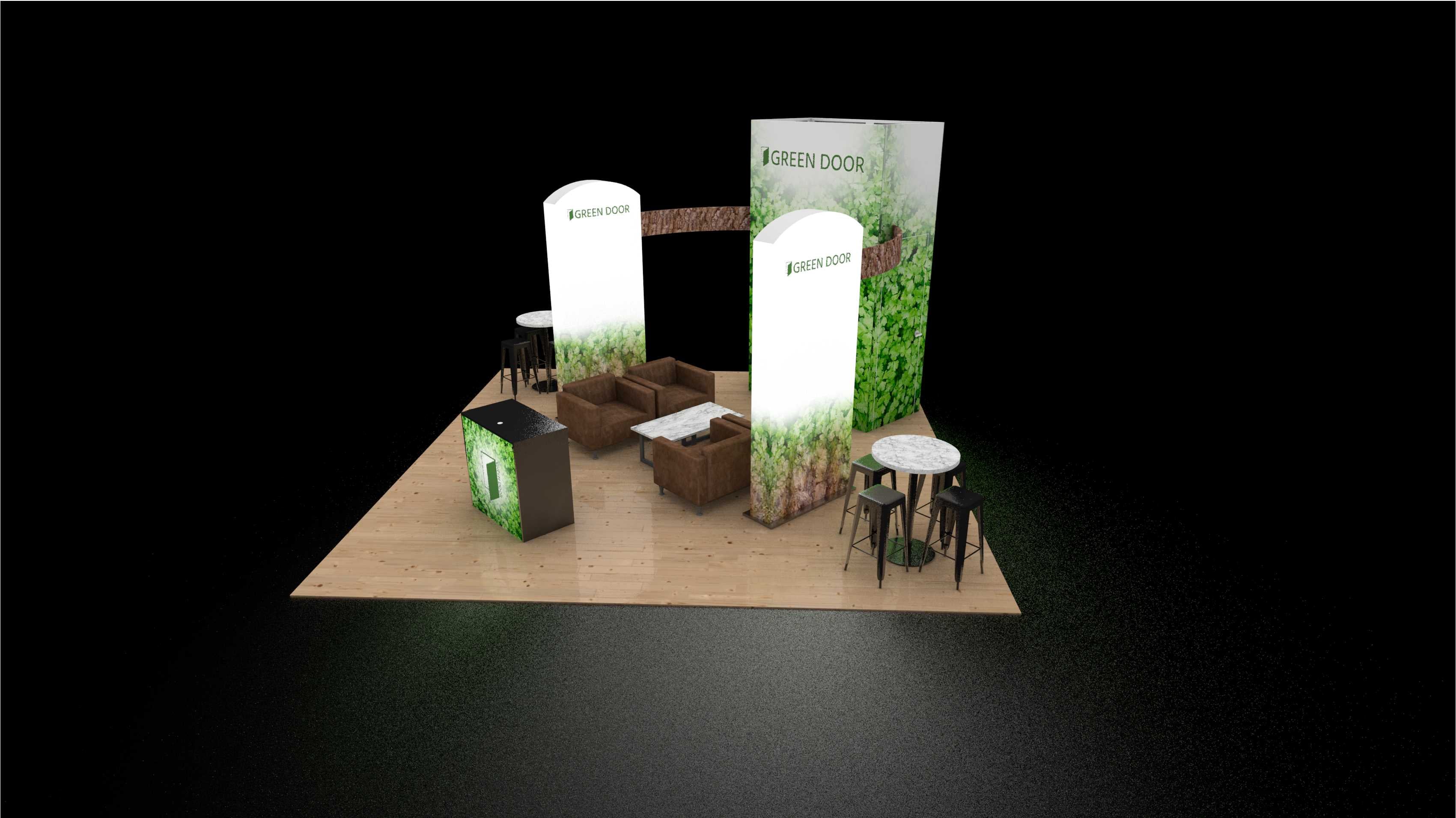 20' FabLite BackLit System Island (DL7195N)