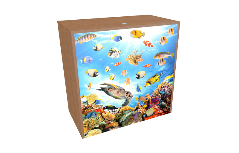 40" Platinum BackLit Counter w/ Flush Top (AB0159N)