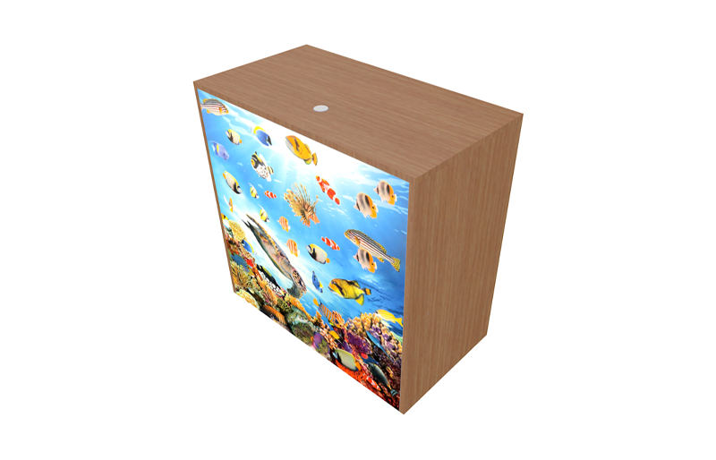 40" Platinum BackLit Counter w/ Flush Top (AB0159N)