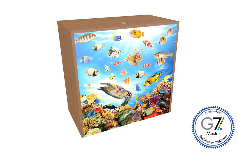 Graphic Refresh of 40" Platinum BackLit Counter w/ Flush Top (AB0159N-GR)