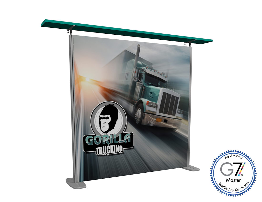 Graphic Refresh - 10' Inspire SEG Fabric w/ Pillowcase Canopy (AB2045N-GR)