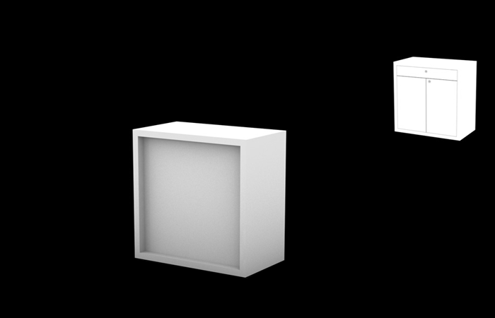 Flicker 42" Rectangular Rental Counter (RTCT219)