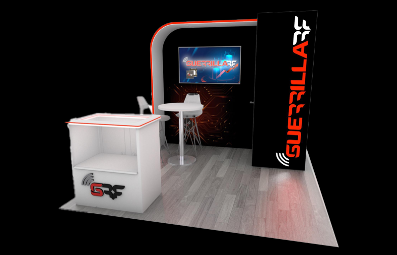 10' x 10' DesignLine EdgeLit Display w/ Walk-In Storage (ID0521)