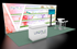 10' x 20' Backlit LightWall Display w/ Reception Counter and Meeting Area (ID0530)
