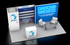 10' x 20' BackLit Product Display w/ Walk-in Storage and Meeting Area (ID0531)