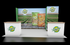 10' x 20' DesignLine Product Display w/ Walk-In Storage and Reception Counters (ID0533)