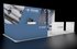 10' x 20' FabLite Display w/ Conference Area and Lockable Storage Counters (ID0536)