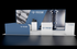 10' x 20' FabLite Display w/ Conference Area and Lockable Storage Counters (ID0536)