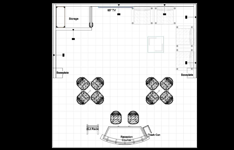 20' x 20' Modular DesignLine Corner Exhibit with Walk-In Storage and Lounge Seating (ID0570)