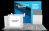 10' x 20' Scalable Backlit Exhibit w/ Dual Presentation Doors and Interactive Kiosk (ID0622)