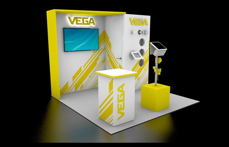 10' x 10' Custom Demo Display w/ Walk-In Storage (ID0630)