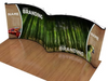20' Instand Double Curved Magnetic Inkjet Pop-up Exhibit w/ Endcaps (AB3002N)