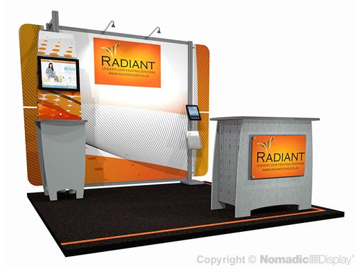 10' DesignLine Scalable Modular Booth